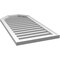 Ekena Millwork Octagonal Top Surface Mount PVC Gable Vent w/ 2"W x 1-1/2"P Brickmould Frame, 20"W x 40"H GVPOT20X4002SF - alternate 4